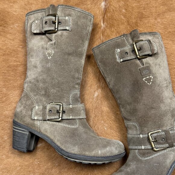 Josef Seibel Tan Suede Mid-Calf Boots – Size 38 (US 7.5-8) Western Fall Boot - Picture 2 of 7